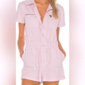 BlankNYC pink cotton romper
